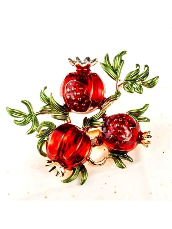 Jewelry - 🍯🍏Brooch--Elegant Red Pomegranate🍎🍯